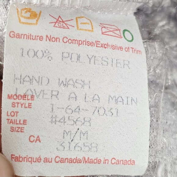 Artex Womens M Sweater Eyelash Fuzzy Soft Pullover Grey Silver Comfy Casual - Picture 5 of 16